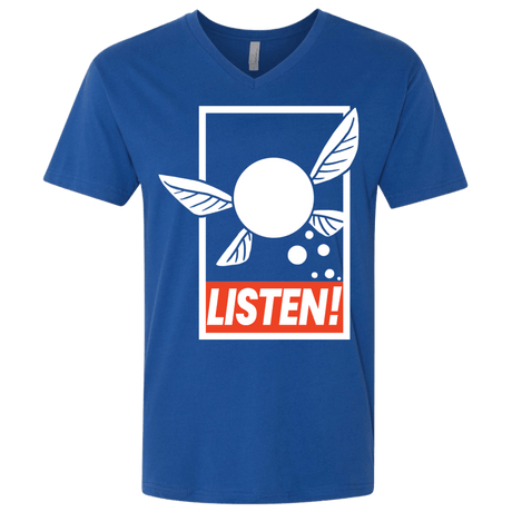 T-Shirts Royal / X-Small LISTEN! Men's Premium V-Neck