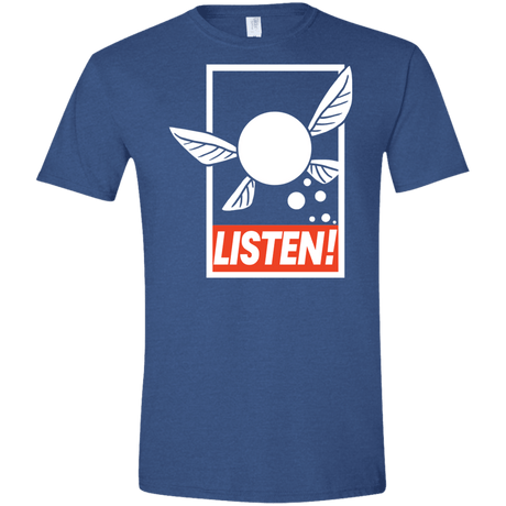 T-Shirts Heather Royal / X-Small LISTEN! Men's Semi-Fitted Softstyle