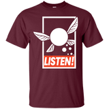 T-Shirts Maroon / S LISTEN! T-Shirt