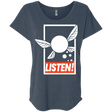 T-Shirts Indigo / X-Small LISTEN! Triblend Dolman Sleeve