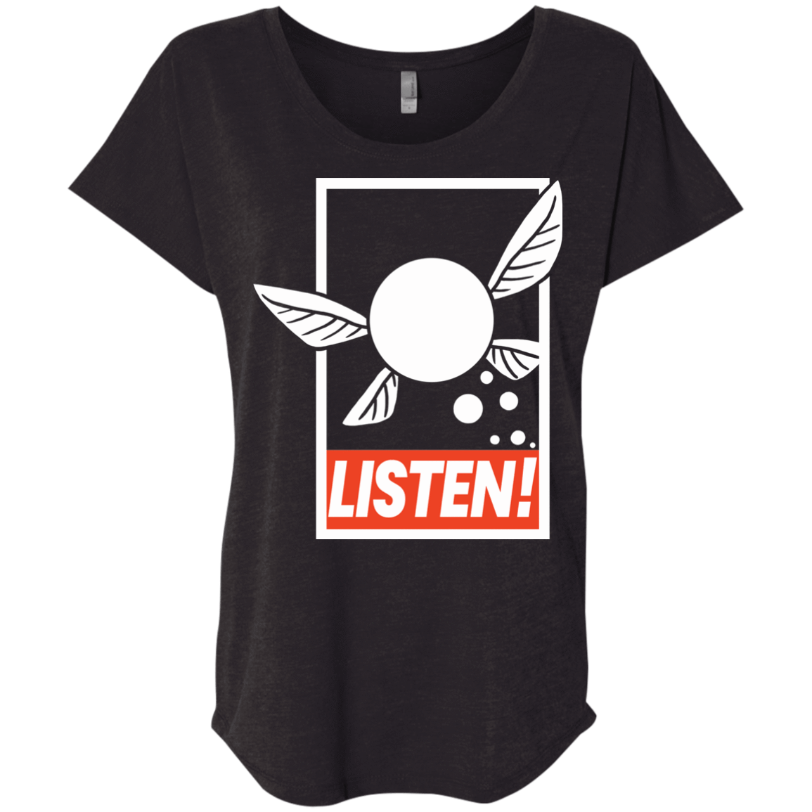 T-Shirts Vintage Black / X-Small LISTEN! Triblend Dolman Sleeve