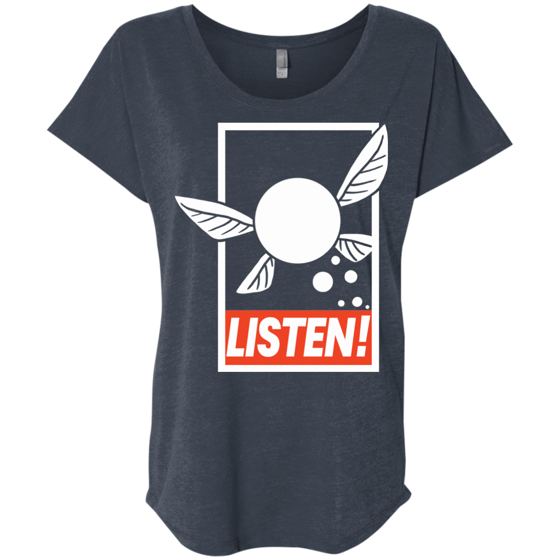 T-Shirts Vintage Navy / X-Small LISTEN! Triblend Dolman Sleeve