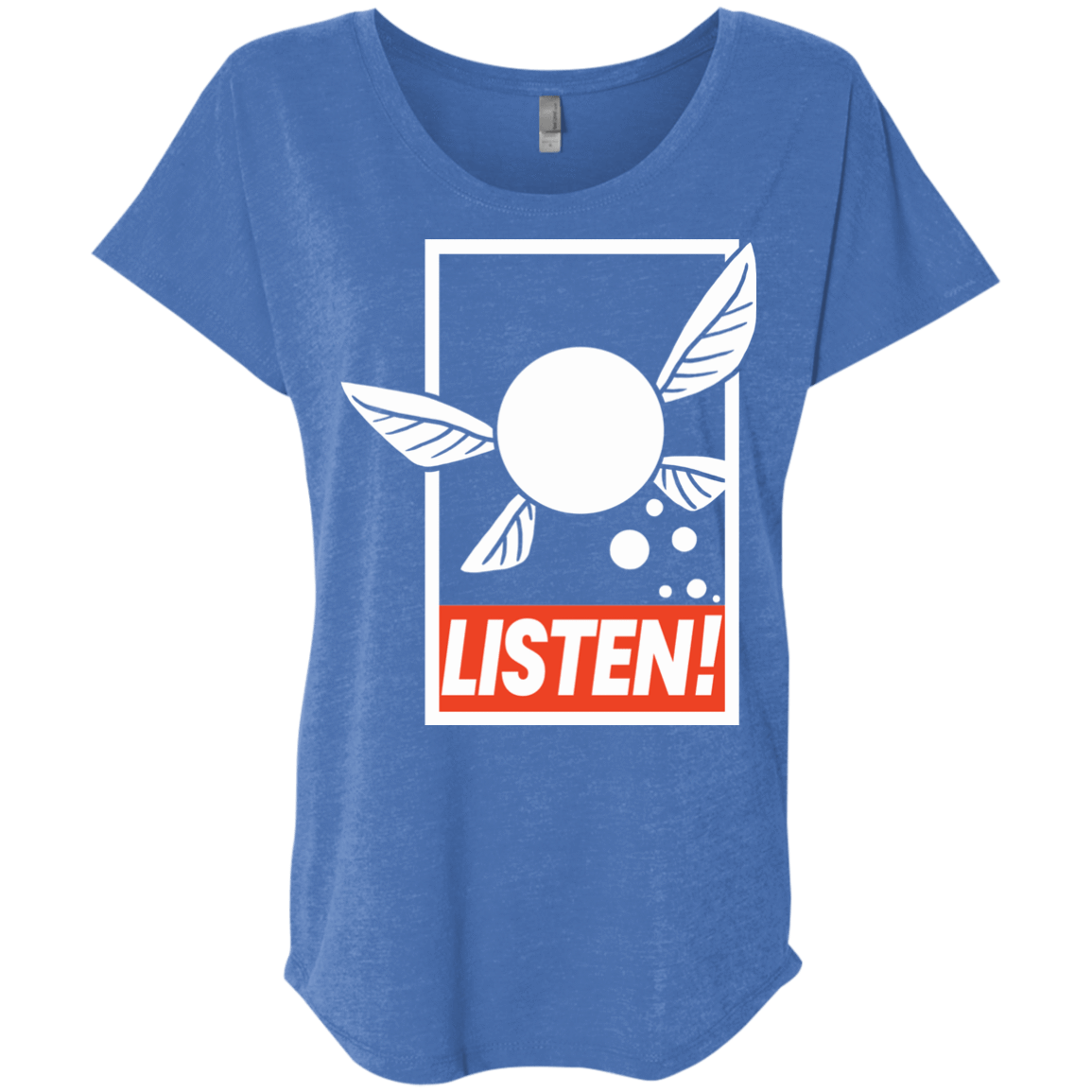 T-Shirts Vintage Royal / X-Small LISTEN! Triblend Dolman Sleeve
