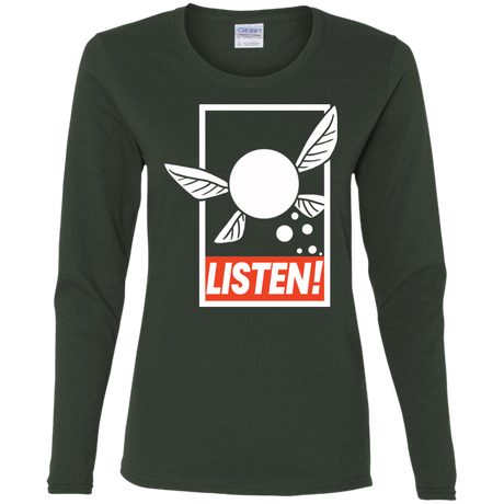 T-Shirts Forest / S LISTEN! Women's Long Sleeve T-Shirt