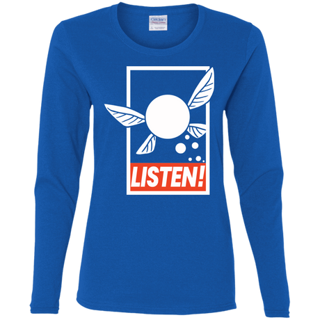 T-Shirts Royal / S LISTEN! Women's Long Sleeve T-Shirt