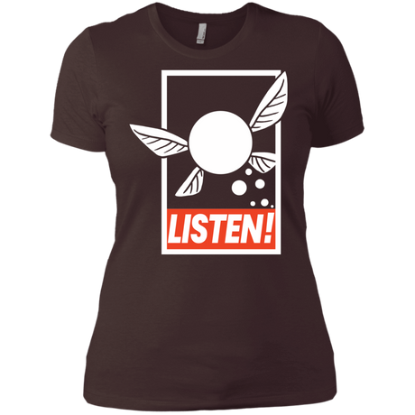T-Shirts Dark Chocolate / X-Small LISTEN! Women's Premium T-Shirt