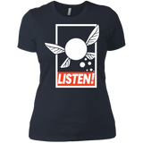 T-Shirts Indigo / X-Small LISTEN! Women's Premium T-Shirt
