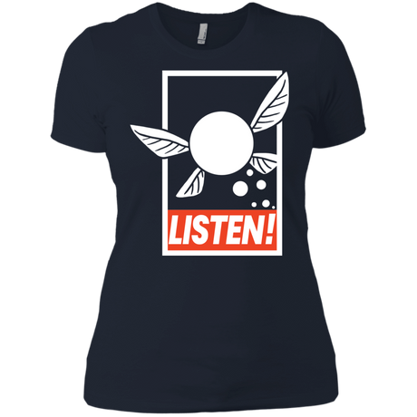T-Shirts Midnight Navy / X-Small LISTEN! Women's Premium T-Shirt