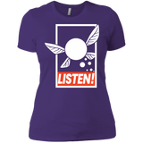 T-Shirts Purple Rush/ / X-Small LISTEN! Women's Premium T-Shirt