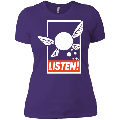 T-Shirts Purple Rush/ / X-Small LISTEN! Women's Premium T-Shirt