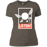 T-Shirts Warm Grey / X-Small LISTEN! Women's Premium T-Shirt