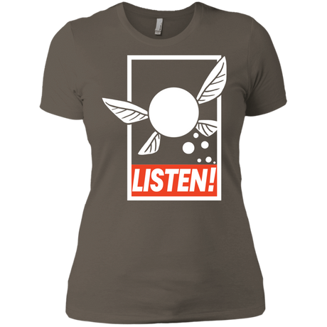 T-Shirts Warm Grey / X-Small LISTEN! Women's Premium T-Shirt
