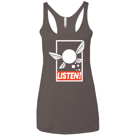 T-Shirts Macchiato / X-Small LISTEN! Women's Triblend Racerback Tank