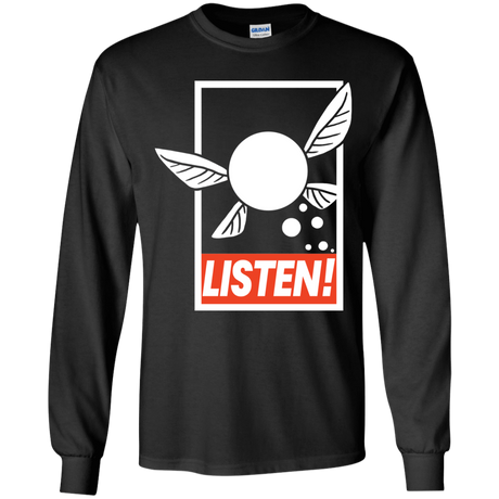 T-Shirts Black / YS LISTEN! Youth Long Sleeve T-Shirt
