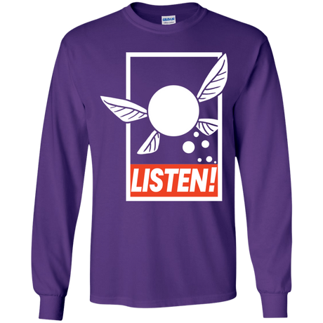T-Shirts Purple / YS LISTEN! Youth Long Sleeve T-Shirt