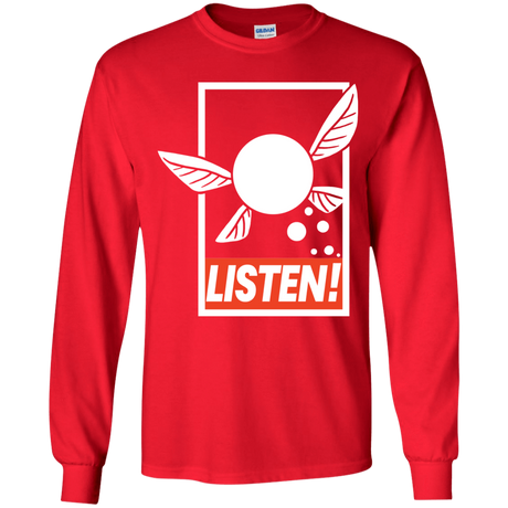 T-Shirts Red / YS LISTEN! Youth Long Sleeve T-Shirt
