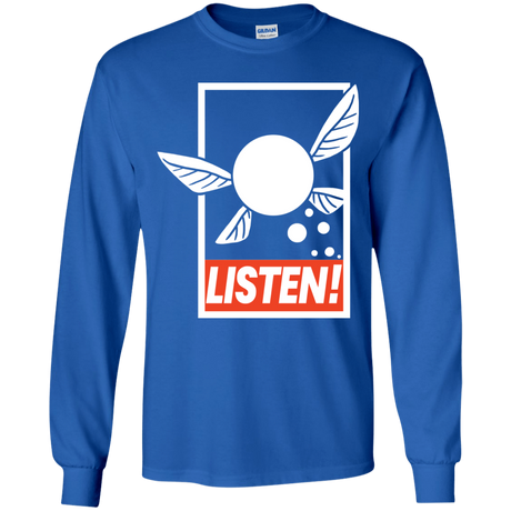 T-Shirts Royal / YS LISTEN! Youth Long Sleeve T-Shirt