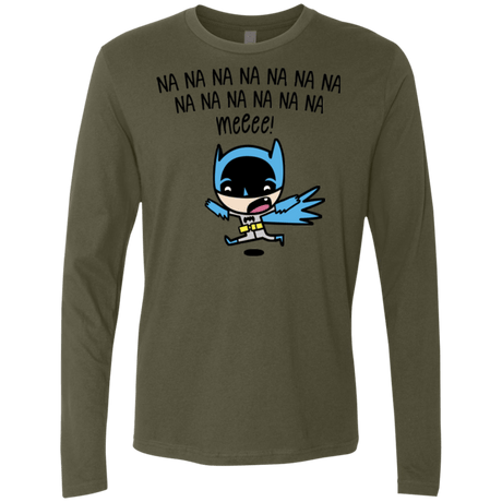 T-Shirts Military Green / Small Little Bat Boy Men's Premium Long Sleeve