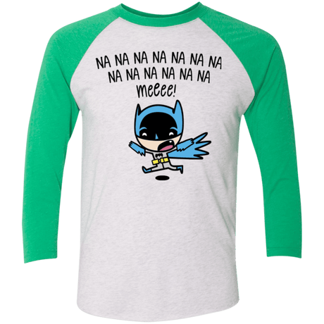 T-Shirts Heather White/Envy / X-Small Little Bat Boy Men's Triblend 3/4 Sleeve