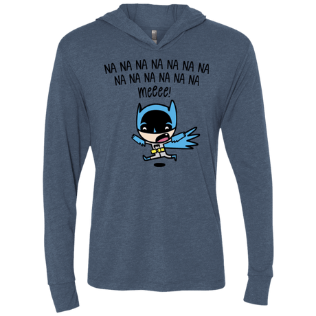 Little Bat Boy Triblend Long Sleeve Hoodie Tee