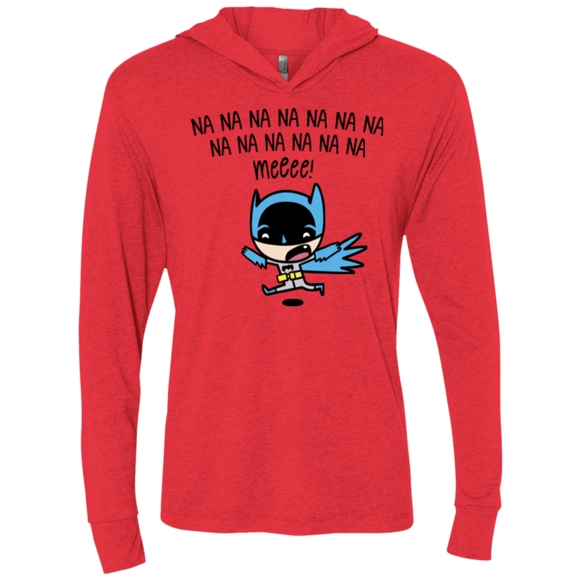 Little Bat Boy Triblend Long Sleeve Hoodie Tee
