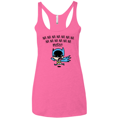 T-Shirts Vintage Pink / X-Small Little Bat Boy Women's Triblend Racerback Tank