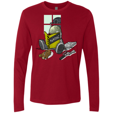 T-Shirts Cardinal / Small Little Boba Men's Premium Long Sleeve