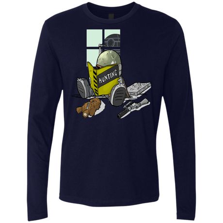 T-Shirts Midnight Navy / Small Little Boba Men's Premium Long Sleeve