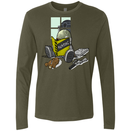 T-Shirts Military Green / Small Little Boba Men's Premium Long Sleeve