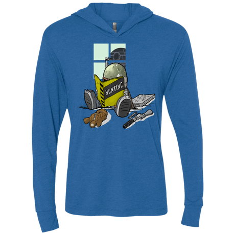 T-Shirts Vintage Royal / X-Small Little Boba Triblend Long Sleeve Hoodie Tee