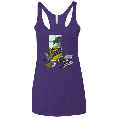 T-Shirts Purple / X-Small Little Boba Women's Triblend Racerback Tank