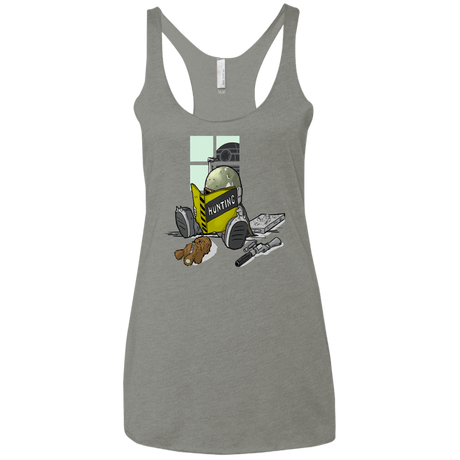 T-Shirts Venetian Grey / X-Small Little Boba Women's Triblend Racerback Tank