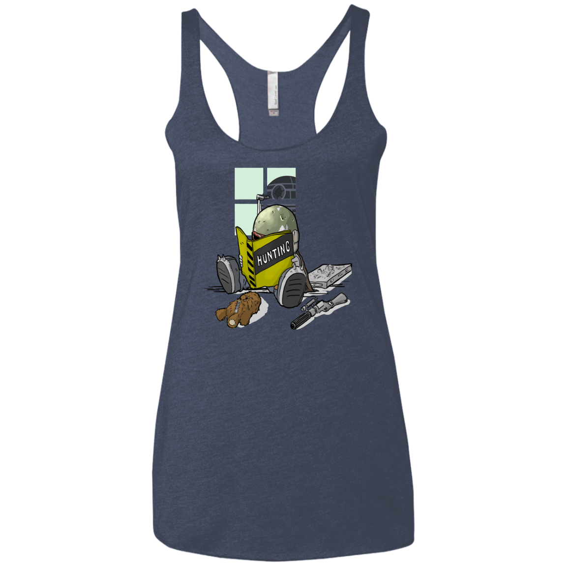 T-Shirts Vintage Navy / X-Small Little Boba Women's Triblend Racerback Tank