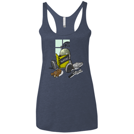 T-Shirts Vintage Navy / X-Small Little Boba Women's Triblend Racerback Tank