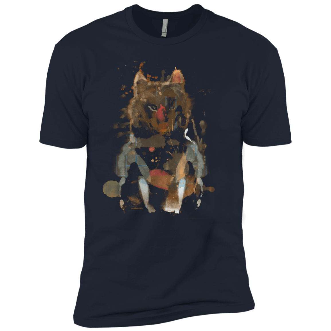 T-Shirts Midnight Navy / YXS Little Foxy Watercolor Boys Premium T-Shirt