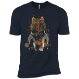 T-Shirts Midnight Navy / YXS Little Foxy Watercolor Boys Premium T-Shirt