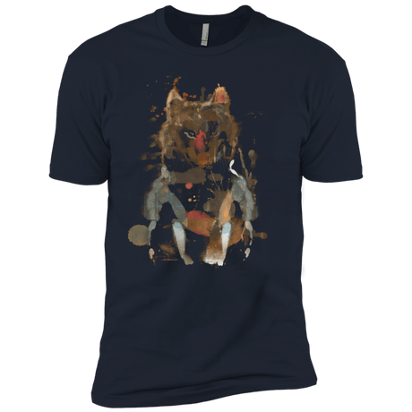 T-Shirts Midnight Navy / YXS Little Foxy Watercolor Boys Premium T-Shirt