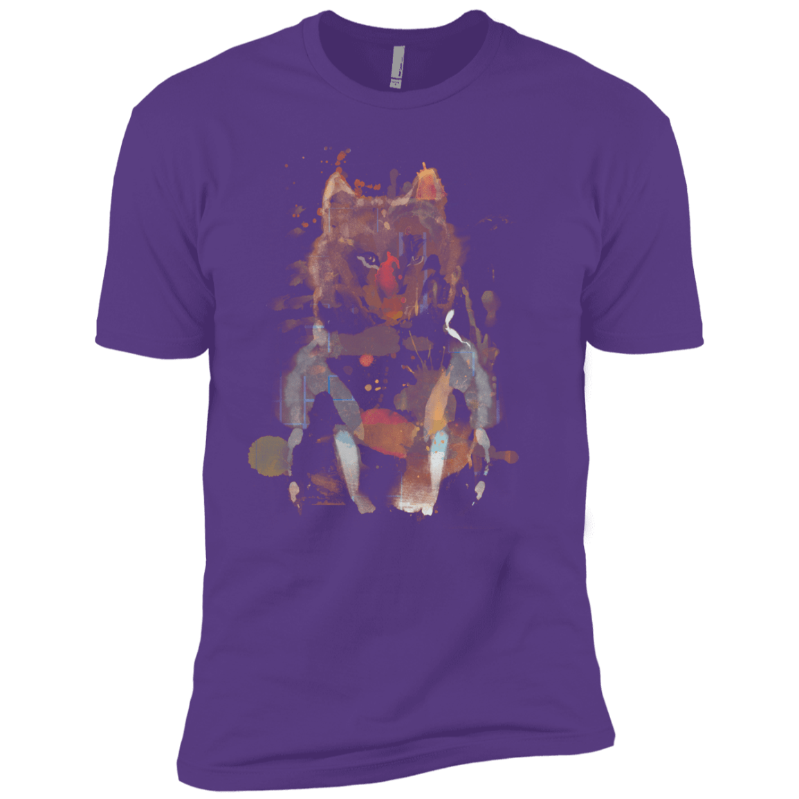 T-Shirts Purple Rush / YXS Little Foxy Watercolor Boys Premium T-Shirt
