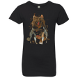 T-Shirts Black / YXS Little Foxy Watercolor Girls Premium T-Shirt