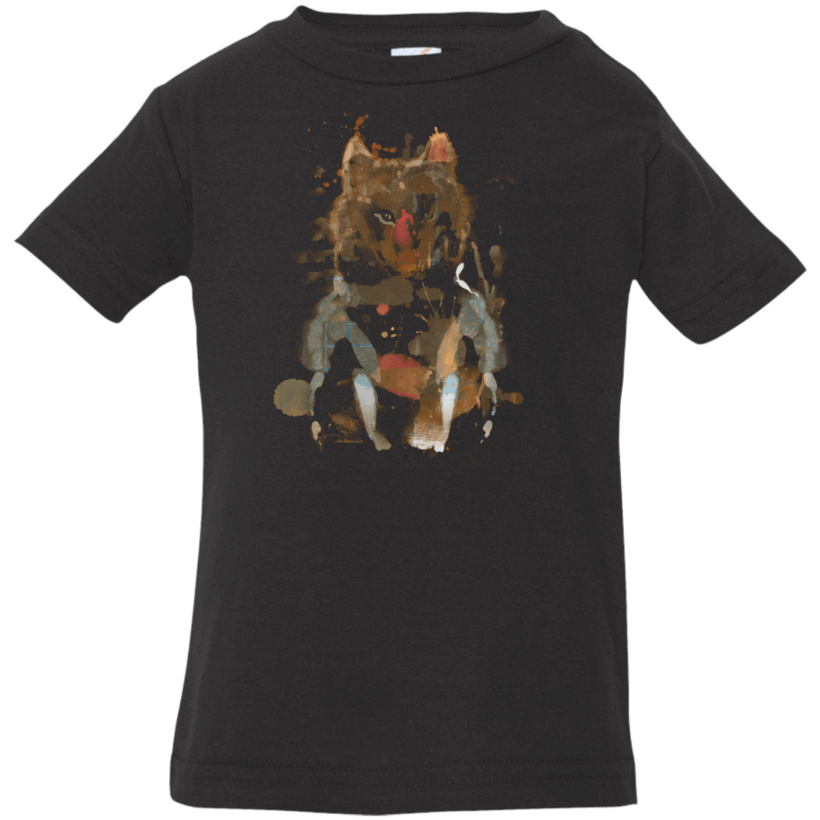 T-Shirts Black / 6 Months Little Foxy Watercolor Infant Premium T-Shirt