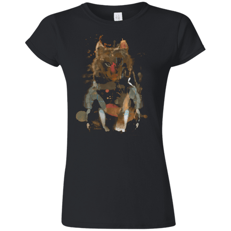 T-Shirts Black / S Little Foxy Watercolor Junior Slimmer-Fit T-Shirt