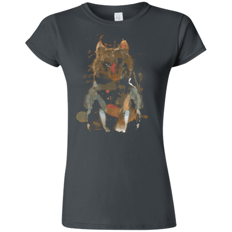 T-Shirts Charcoal / S Little Foxy Watercolor Junior Slimmer-Fit T-Shirt