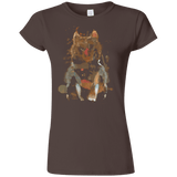 T-Shirts Dark Chocolate / S Little Foxy Watercolor Junior Slimmer-Fit T-Shirt