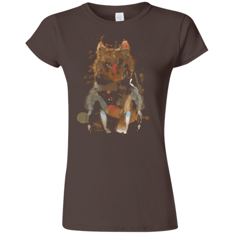 T-Shirts Dark Chocolate / S Little Foxy Watercolor Junior Slimmer-Fit T-Shirt