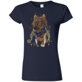 T-Shirts Navy / S Little Foxy Watercolor Junior Slimmer-Fit T-Shirt