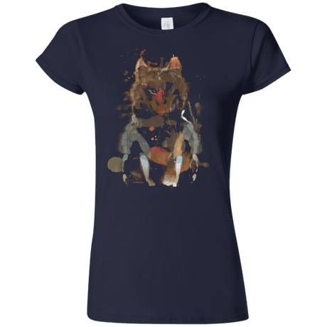 T-Shirts Navy / S Little Foxy Watercolor Junior Slimmer-Fit T-Shirt