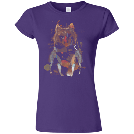 T-Shirts Purple / S Little Foxy Watercolor Junior Slimmer-Fit T-Shirt