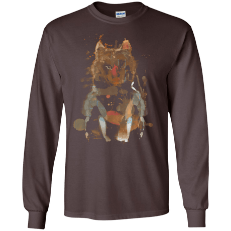 T-Shirts Dark Chocolate / S Little Foxy Watercolor Men's Long Sleeve T-Shirt