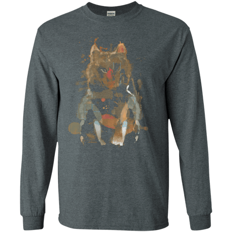 T-Shirts Dark Heather / S Little Foxy Watercolor Men's Long Sleeve T-Shirt