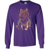 T-Shirts Purple / S Little Foxy Watercolor Men's Long Sleeve T-Shirt